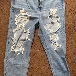 American Eagle Outfitters Ripped Blue Jeans